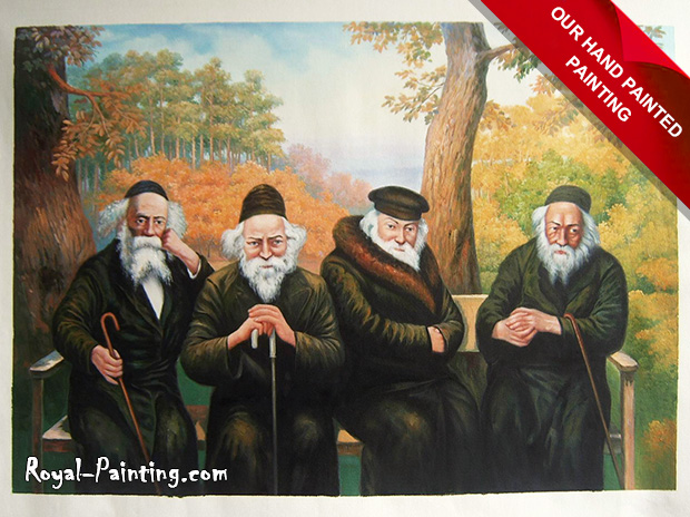 Hand Painted : Jewish,Man